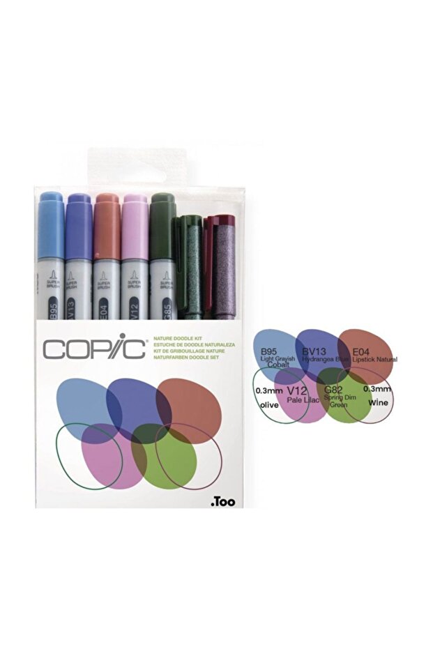 Ciao Marker 5+2 Set Nature Doodle Kit