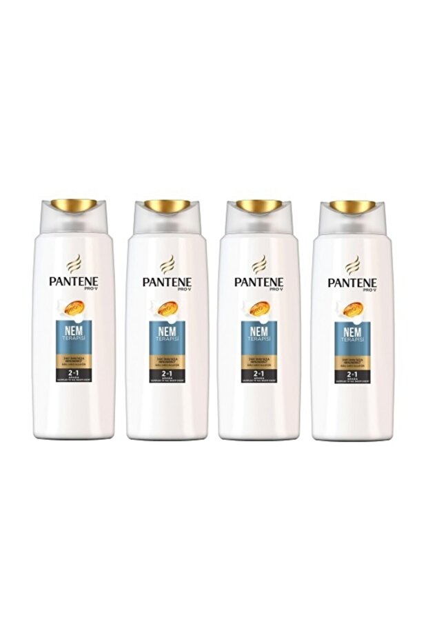 Pasif Pantene 3si1 Arada Nem Terapisi Şampuan ve Saç Bakım Kremi 470 ml 4 Lü Set - 1