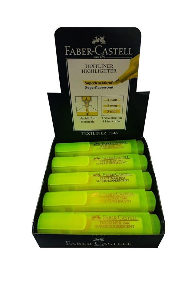 FABER PHOSPHORUS PEN S.YELLOW 10 PIECES (5030154607)