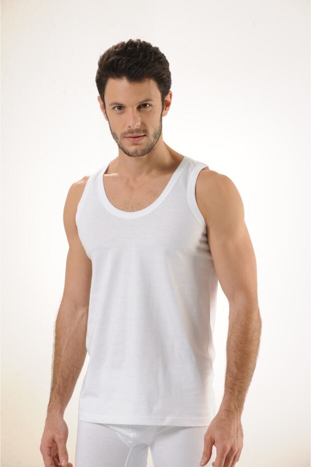 716 3-pack Cotton Strappy Men's Undershirt - White
