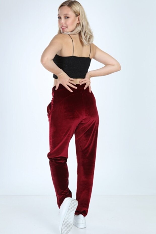 Bordo Kadife Alt - 5