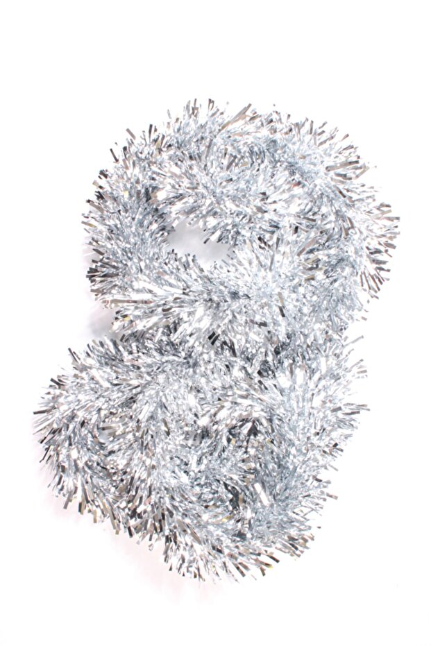 New Year 4 Pieces Silver Thick Glitter Tassel Ornament 2 Meters
