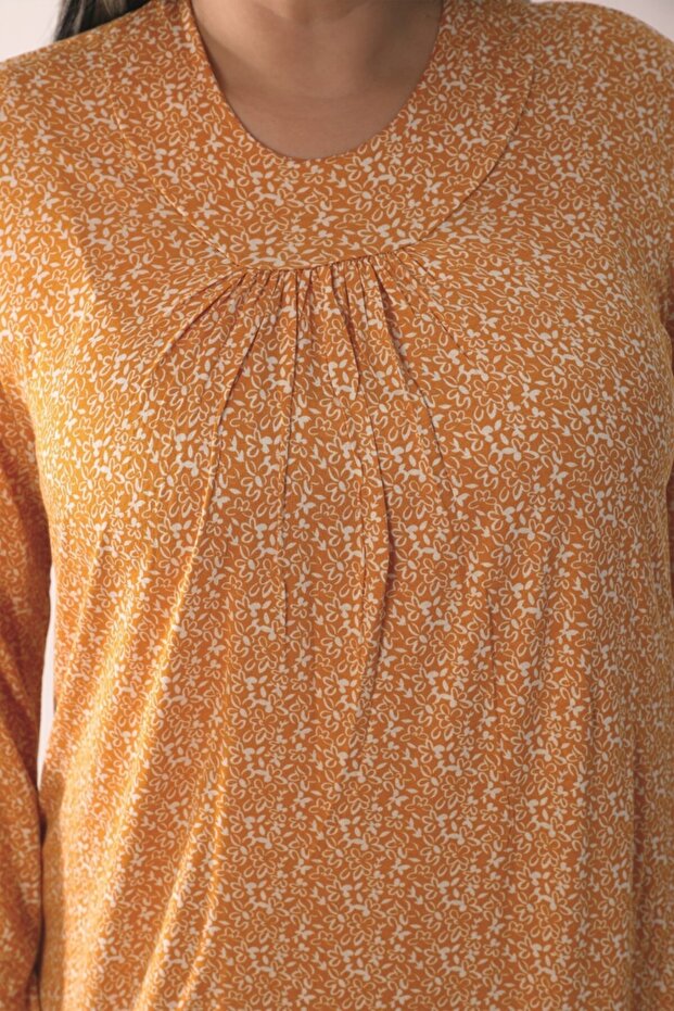 فستان بمقاسات كبيرة مع نمط - 4