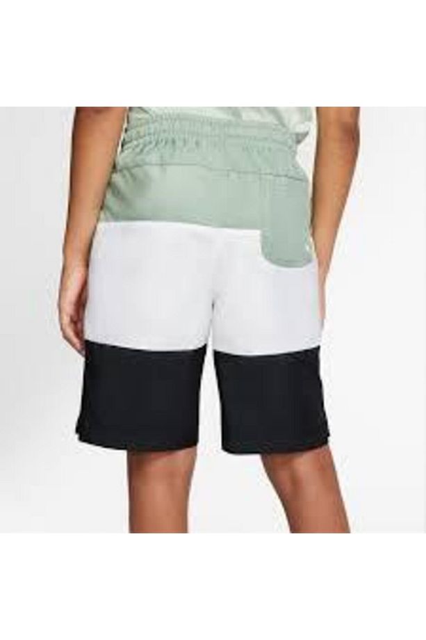 Unisex Yeşil Çocuk Beyaz Siyah B Nsw Short Şort Cw1021-352 Havuz Ve Deniz Şortu - 2