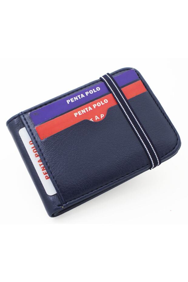 Penta Side Model Elastic Card Holder Wallet