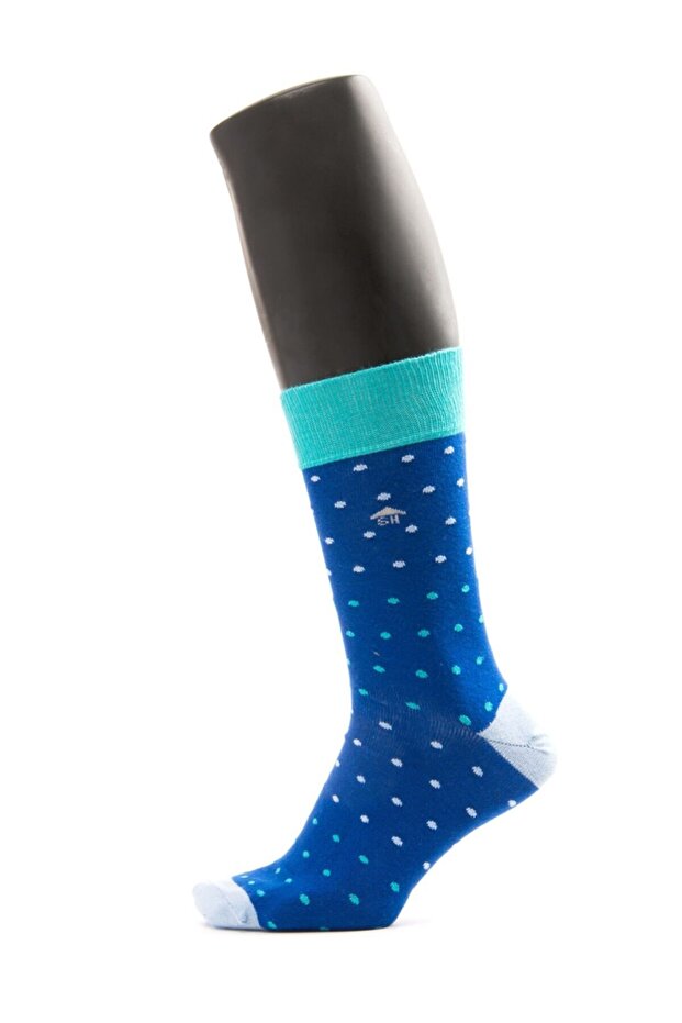 جوارب منقوشة باللون الأزرق - 3