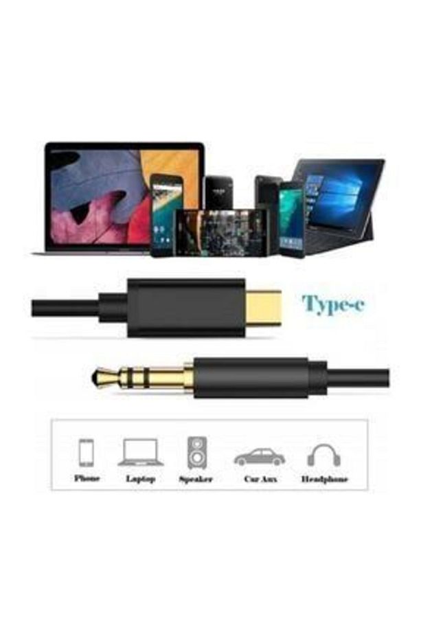 Kingdata Type-c To Aux 3.5 Mm Kablo Siyah Renk - 3