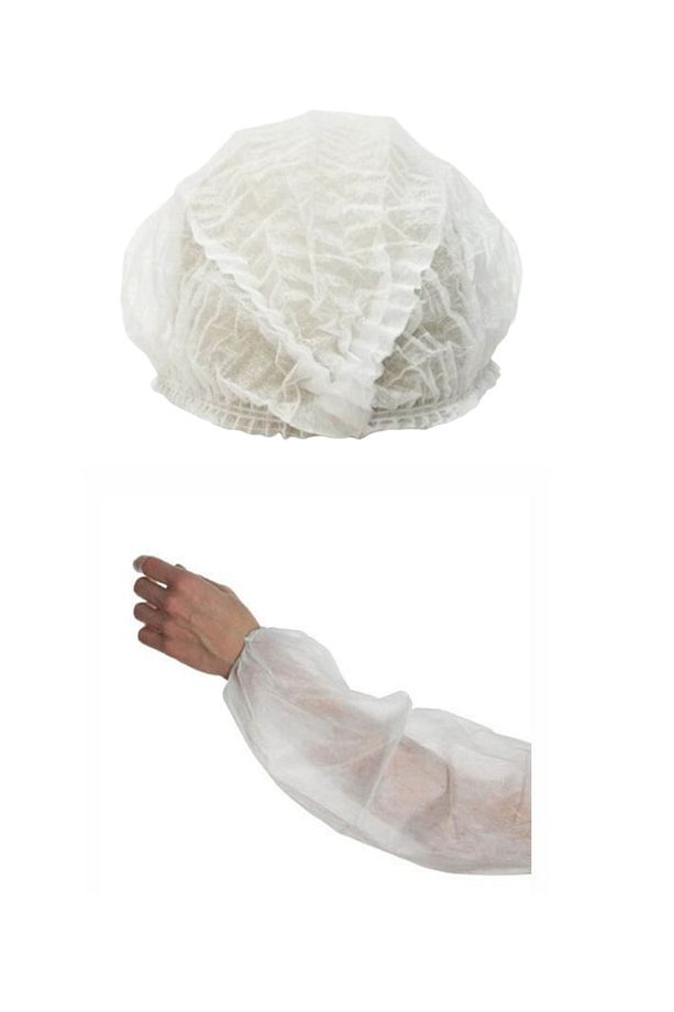 Hijyenik Kullan At Bone Ve Kolluk 100 Er Adet ,bone +kolluk - 1