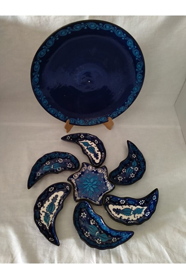 -çini Tabaklı Kahvaltılık Çerezlik Seti - 2