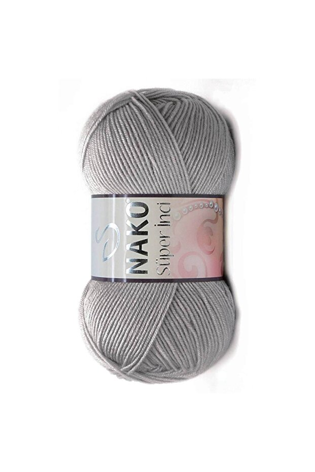 Super Pearl Hand Knitting Floss 100 Gr | Gray 11538