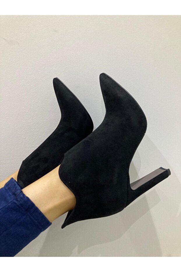 Bot Vıolet Siyah Süet - 6