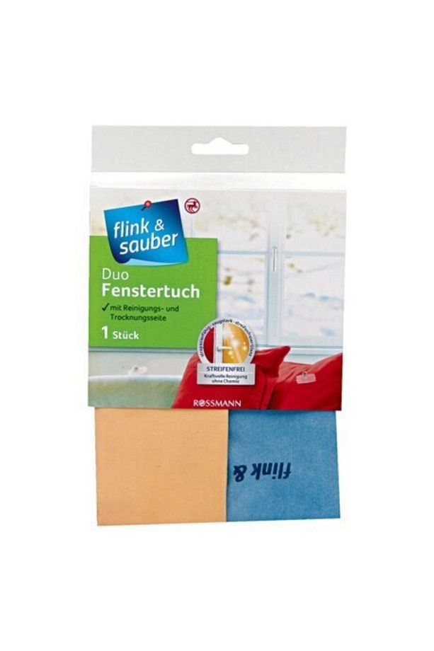 Flink & Sauber Mikrofiber 2 Yönlü Pencere Bezi - 1