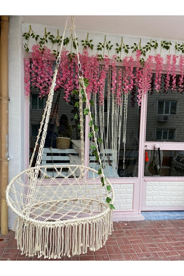 2 Kişilik Makrome Salıncak - 1