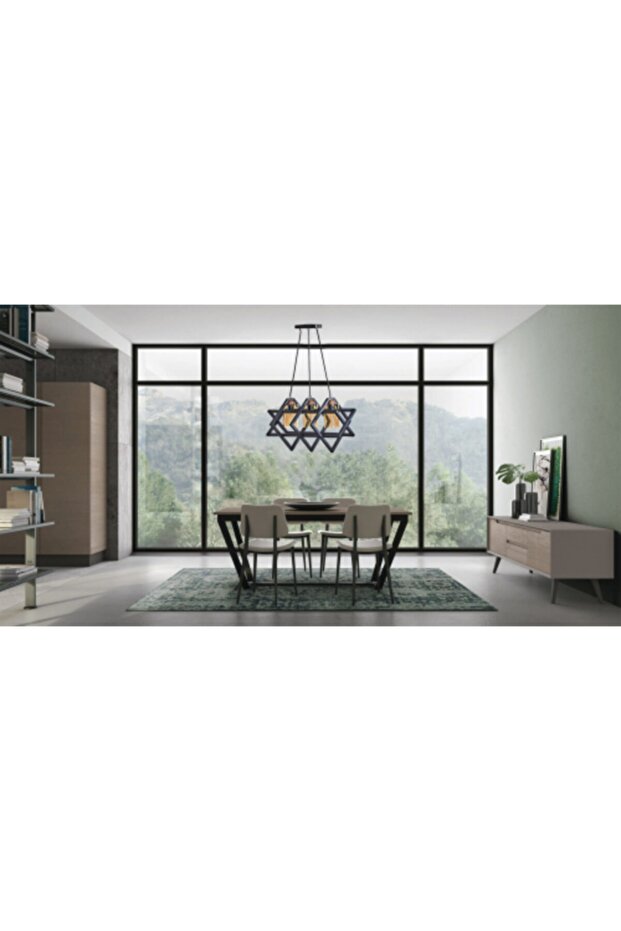 3 Lü Gondol Modern Avize