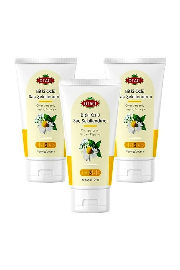 Bitkisel Saç Şekillendirici Yumuşak Orta 3'lü X 150 ml. 8699512010123 - 1