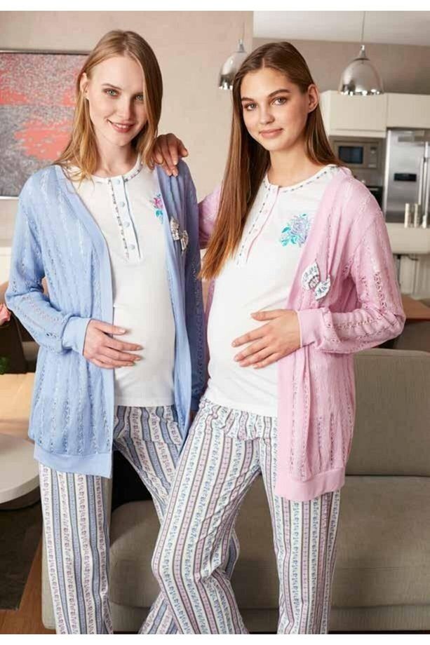 Feyza 2229 3'lü Lohusa Pijama Takımı - 1
