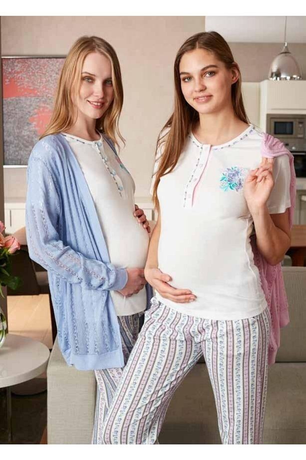 Feyza 2229 3'lü Lohusa Pijama Takımı - 2