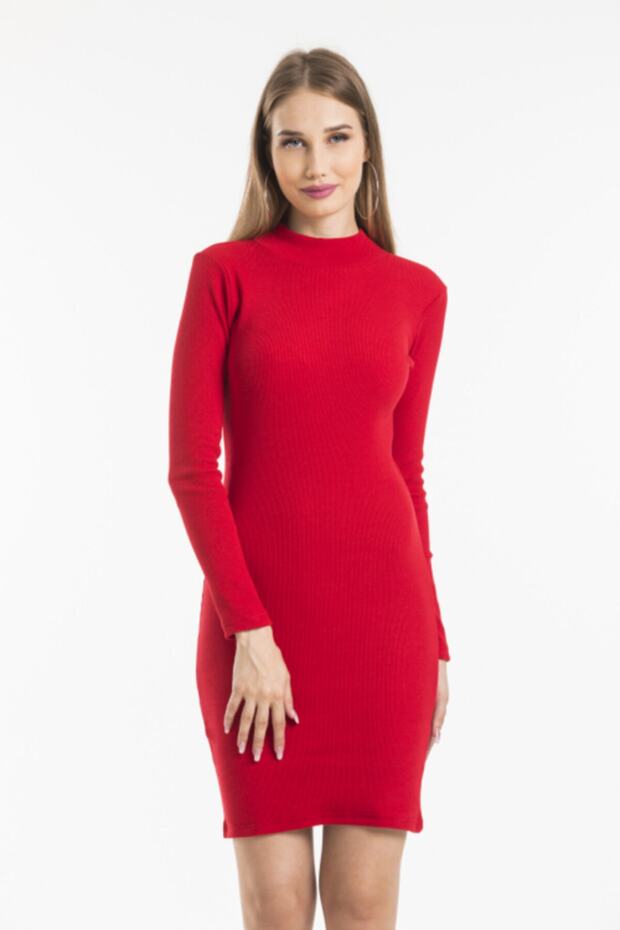 Women's Half Turtleneck Camisole Mini Dress