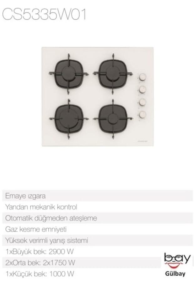Beyaz 2'li Ankastre Set 5 Yıl Garanti (Cs5335w01+bo6504w01) - 6