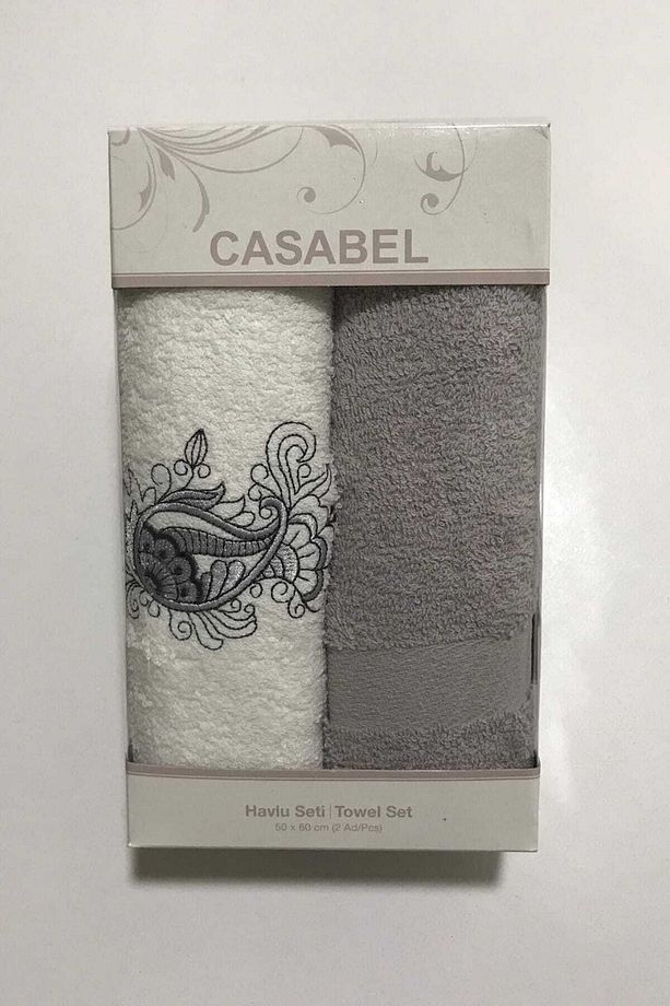 Casabel 2'li Havlu Gri - 1
