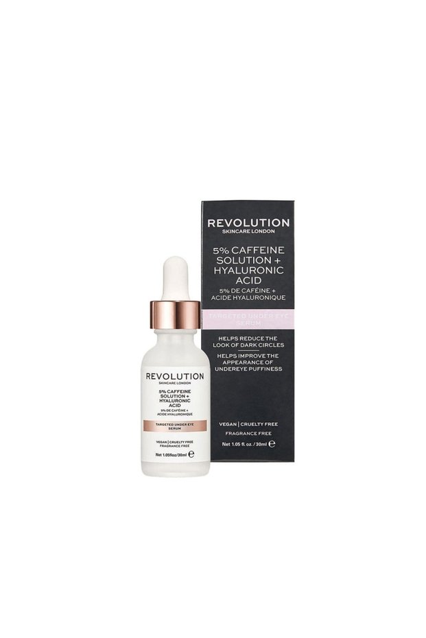 Skincare Caffeine and Hyaluronic Acid Eye Serum Natural 30 ml