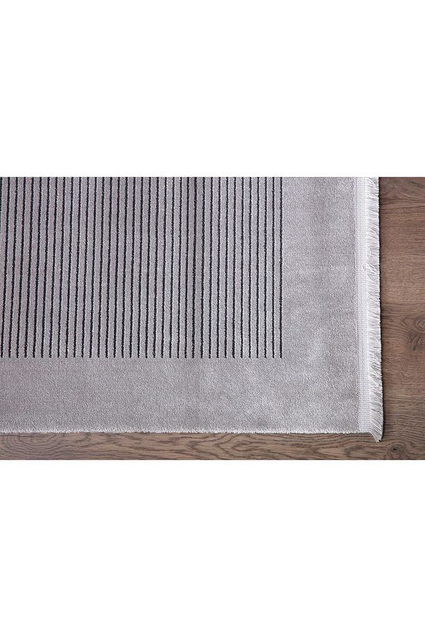 Tierra 13374 Polyester Gri Modern Salon Halısı - 3