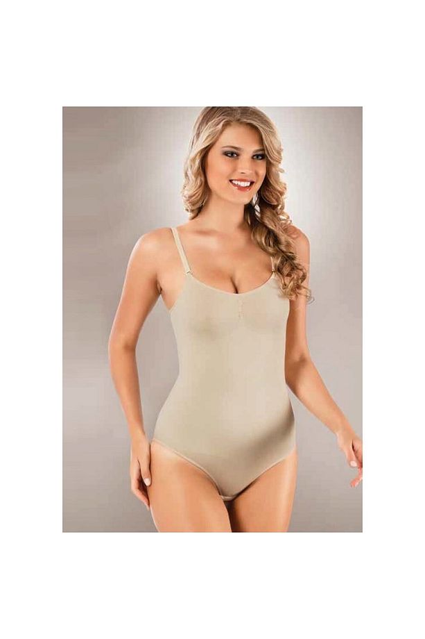 9016 Ince Askılı Çıtçıtlı Korseli Incelten Kadın Body - 1