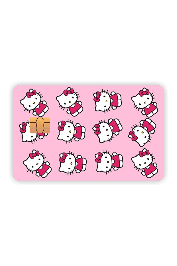 Hello Kitty Card Covering Sticker Card Label Model 3