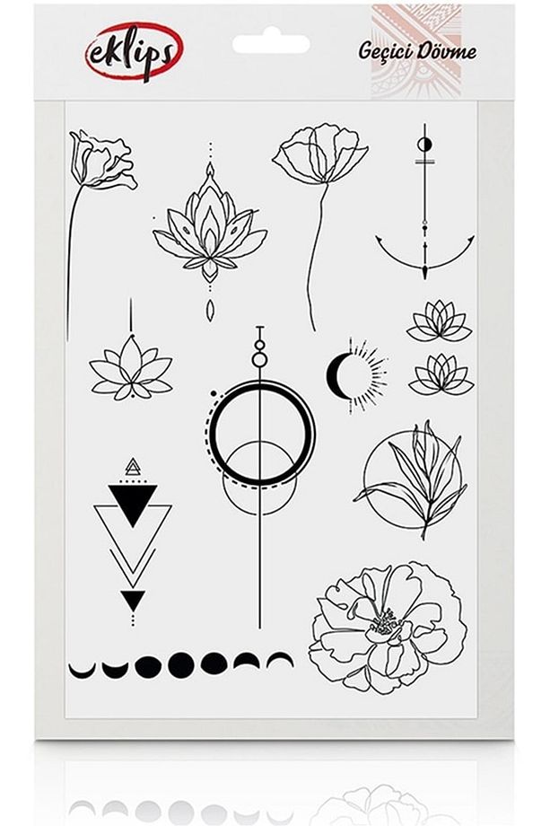 Minimal Desenli Geçici Dövme - 1