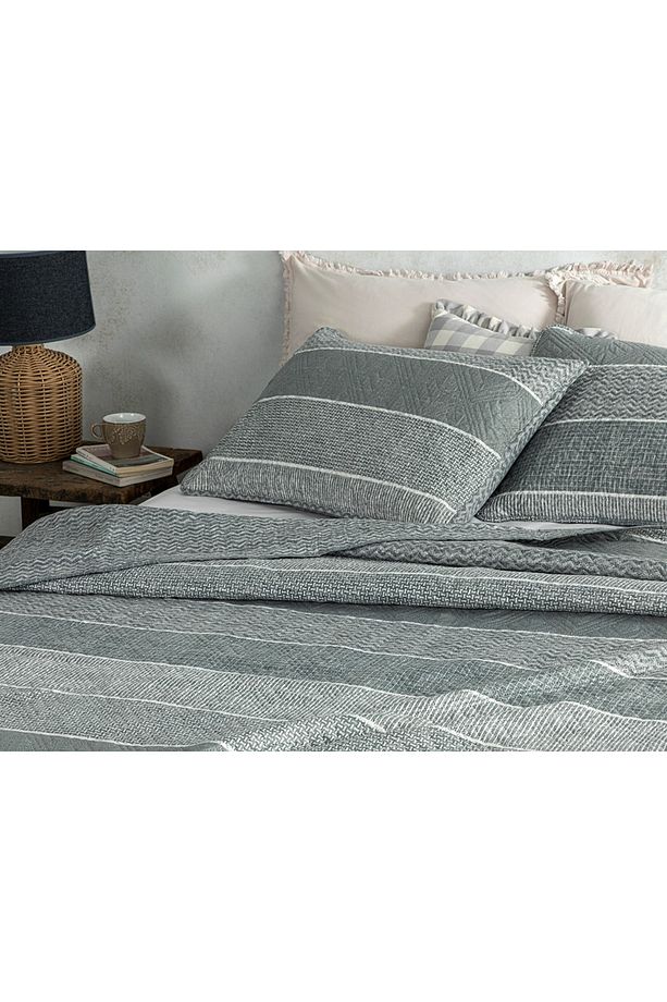 Natural Flow Çok Amaçlı Tek Kişilik Yatak Örtüsü Takımı 160x220 Cm Taş Rengi - 3