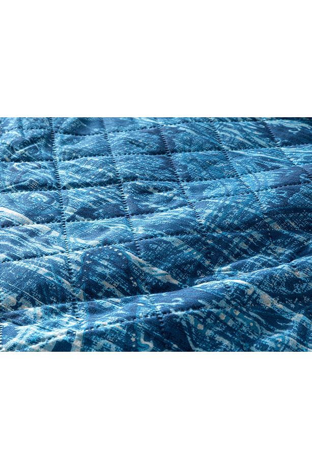 Anhinga Tek Kişilik Çift Taraflı Yatak Örtüsü 160x220 Cm Lacivert - 4