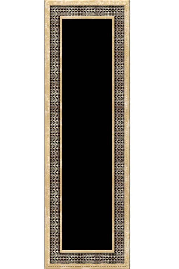 40x140cm Runner Dokuma Leke Tutmaz Premium Tay Tüyü Kumaş Masa Örtüsü Elit Çerçeveli Rnr395 - 2