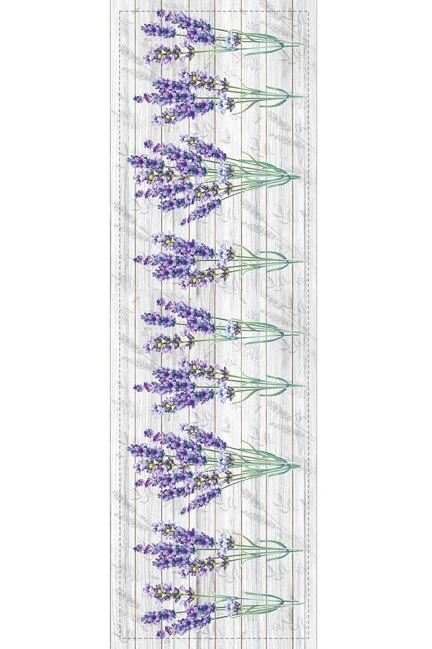 40x140cm Runner Masa Örtüsü Premium Tay Tüyü Dokuma Leke Tutmaz Kumaş Lavanta Rnr345 - 2