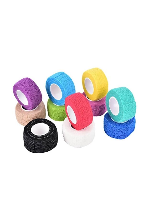 2.5 Cm Kırmızı Elastik Kendinden Yapışkanlı Coban Bandaj Yapışan Koban - 3