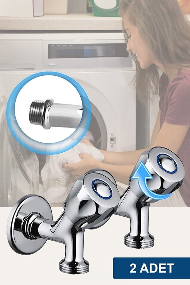 Lupobıanco 2 Adet Çamasır Makinesi Musluğu Ayna - 3