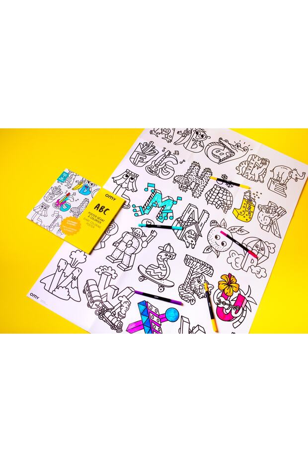 Dev Boyama Posteri Abc - 4