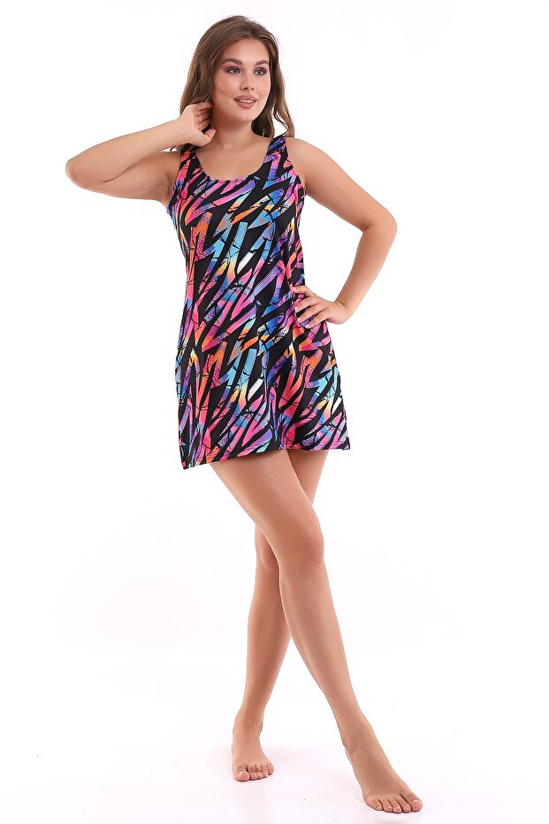 Elbiseli Şortlu Mayo - 4