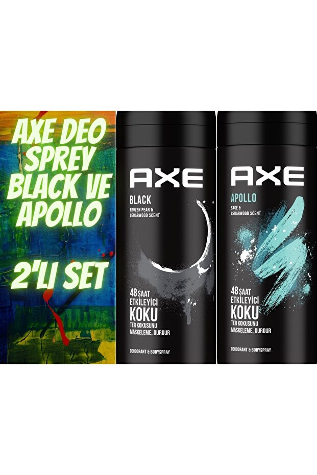 Deo & Bodyspray Black Ve Apollo 2'li Set - 1
