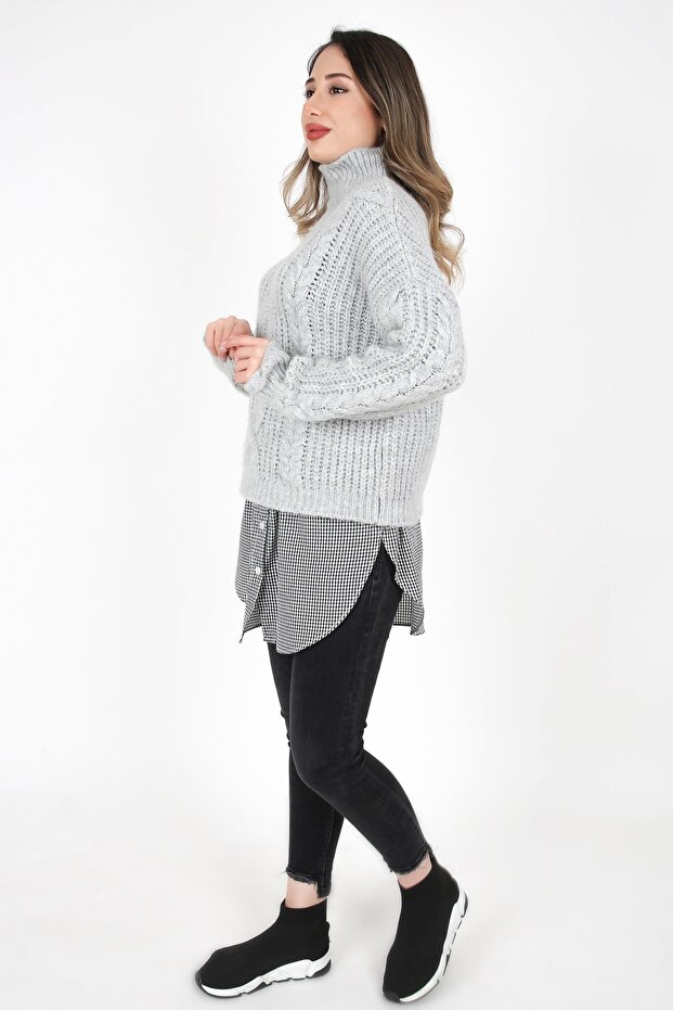 Desenli Gömlek-etek - 1