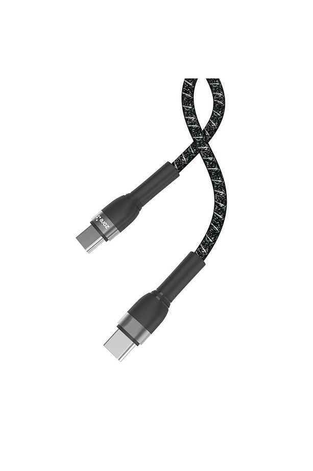 Type-c To Data Hızlı Şarj Kablosu 100 Wat Hasır Usb Iki Ucu Type C Kablo 1 Metre Bağlantı Kablosu - 2