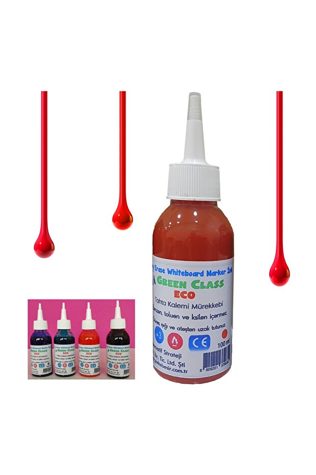 Eko Kırmızı Mürekkep 100 ml - 1