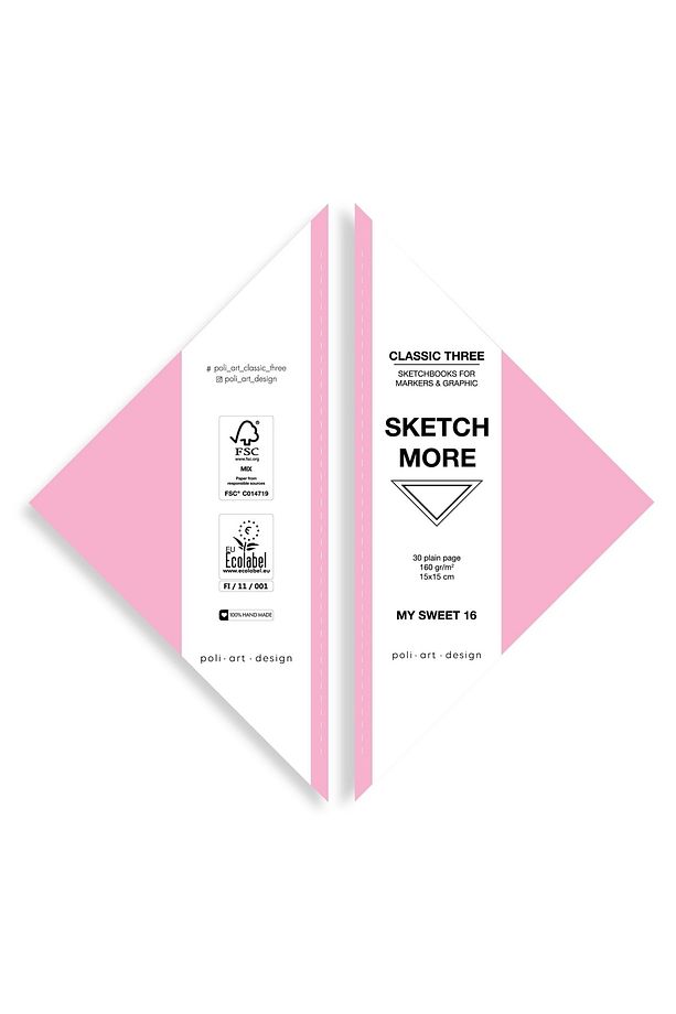 Üçgen Eskiz Defteri (suluboya Ve Grafik Için) Watercolour Triangle Sketchbook - 1