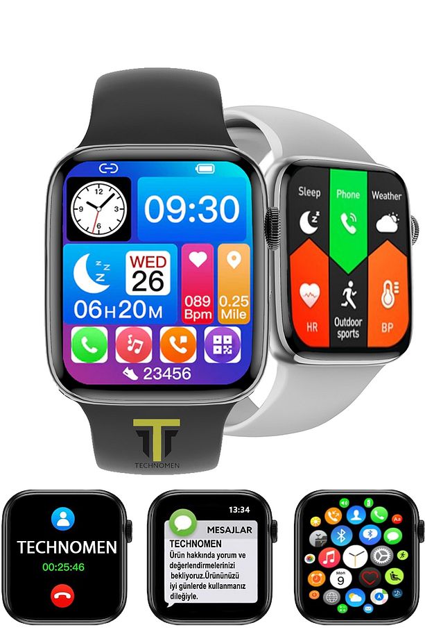 Watch7 Hw Premium Series Son Sürüm Akıllı Saat Smartwatch Ip67 Suya Dayanıklı Ios Android Uyumlu - 1