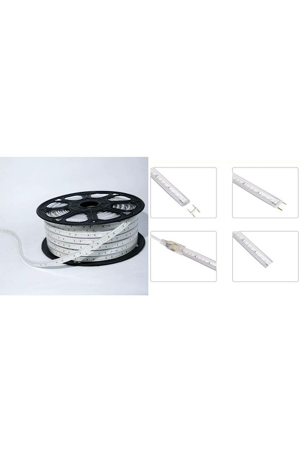 Hortum Led 220 Volt – Su Geçirmez – Fiş Dahil – Metrede 120 Led – 2835 - Mavi - 20 Metre - 3
