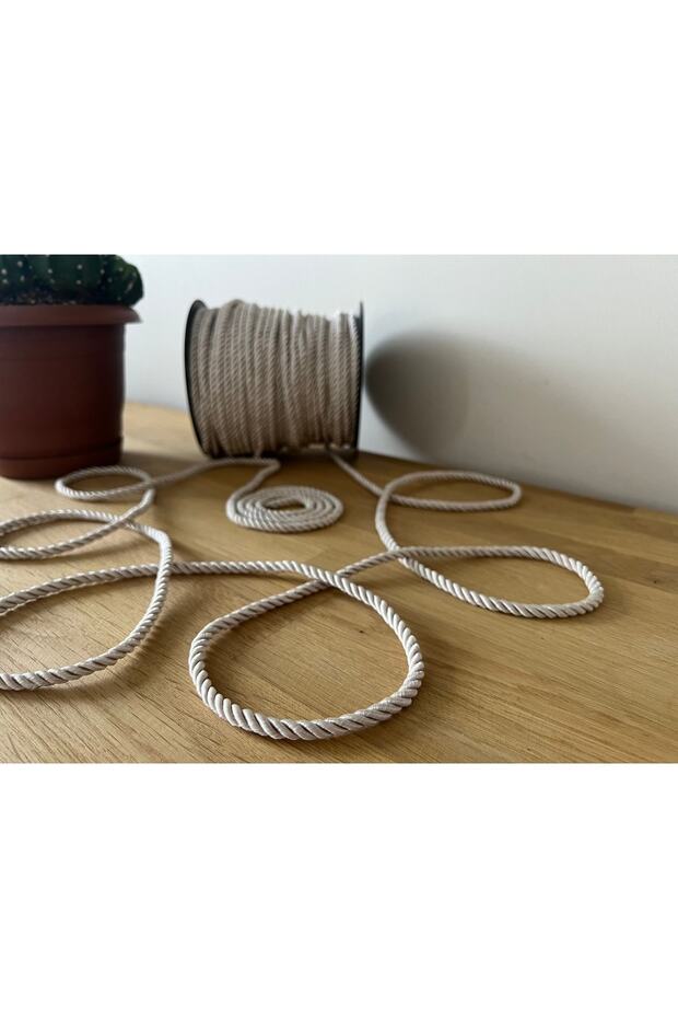 Twisted Cord 50 Meters Rope Rope 6mm Color Mink Color