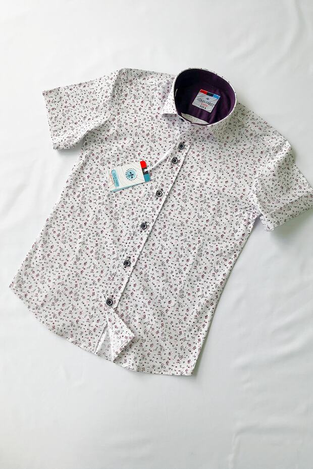 Little Floral Short Sleeve Children's Shirt