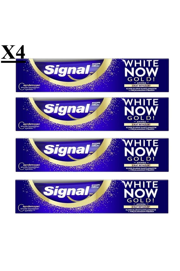 Diş Macunu White Now Gold 50 Ml X 4 Adet 1909seri - 1