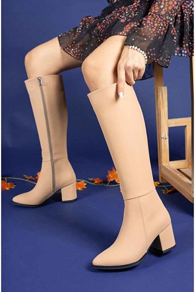 Extra matt meztelen női csizma 0012816s - 2