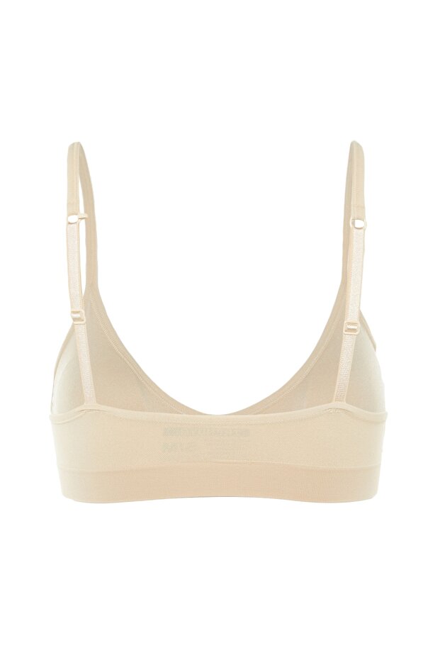 Ten Seamless/Dikişsiz Fonksiyonel İp Askılı Dolgusuz Kaplı Bralette Örme Sütyen THMAW22SU0023 - 10