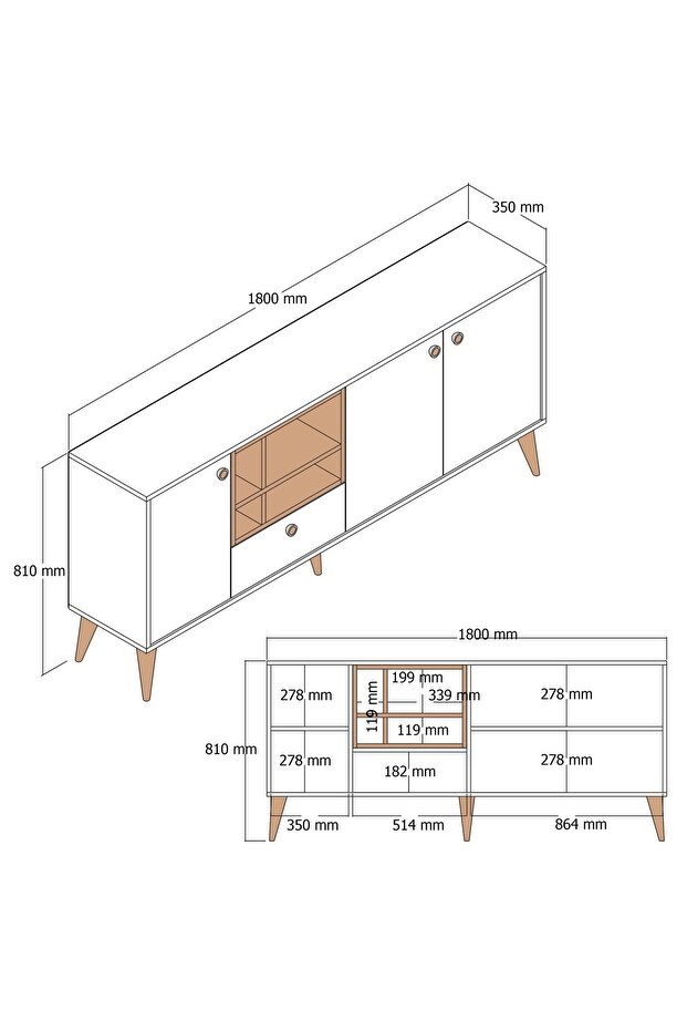 Napoli Konsol - Ceviz - 7
